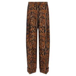 Alberto Biani Women Lynx Print Pants